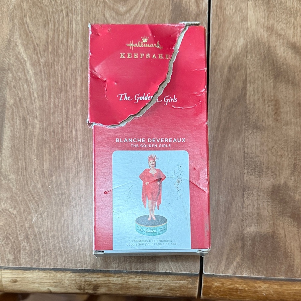 Hallmark Keepsake The Golden Girls Blanche Ornament - Red Packaging
